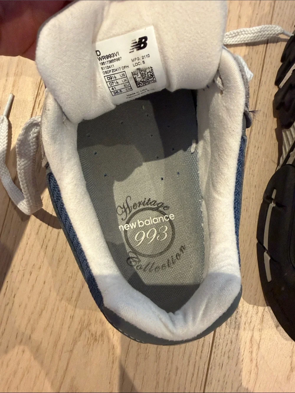 New Balance Unisex Navy and Gray Casual Sneakers